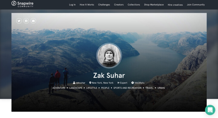Zak Suhar har ett konto på Snapwire, en sajt där fotografer kan lägga upp sina bilder till försäljning. Det är härifrån han tror att hans bild har börjat spridas över världen.