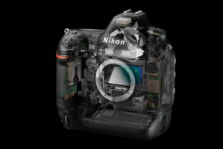 Nikon D6 är så klart vädertätad. Chassiet är gjort i en magnesiumlegering, precis som Nikon D5.