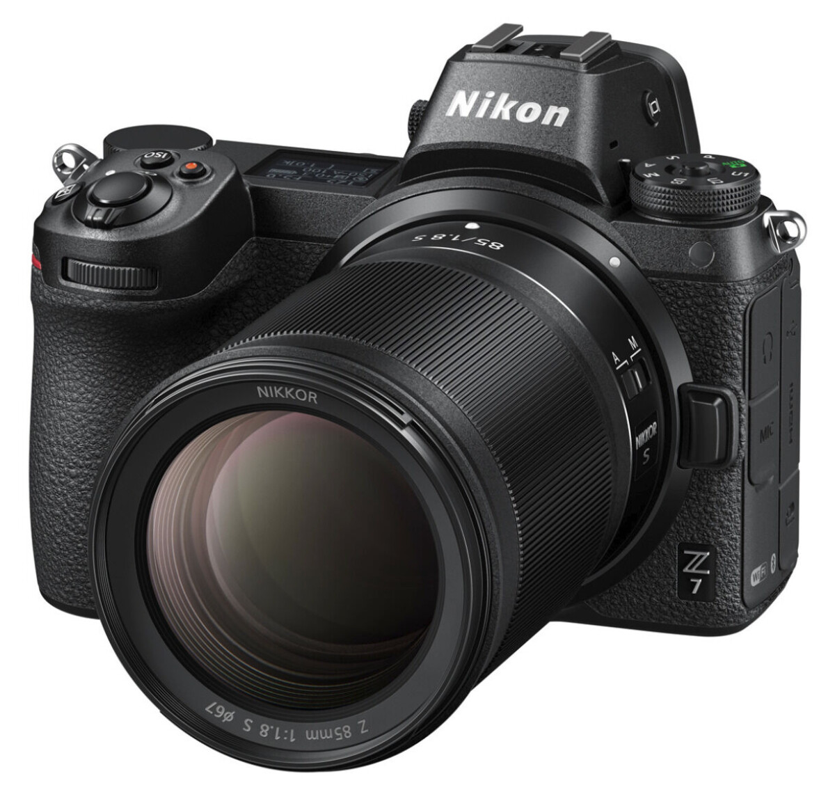 Objektivet på en Nikon Z7.