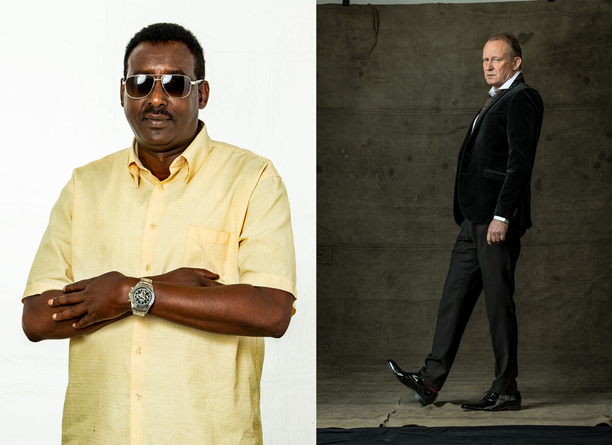 Höger: Stellan Skarsgård. Störst bland skandinaverna i Hollywood och lättast att arbeta med, tycker David Bicho.
Vänster: »Den här mannen var så cool med sina solglasögon och sin klocka«, säger David Bicho.