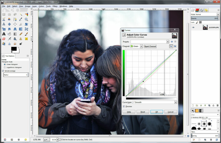 Gimp är det kompetenta programmet som är närmast Photoshop när det gäller vad man kan göra. Foto: Calle Rosenqvist
