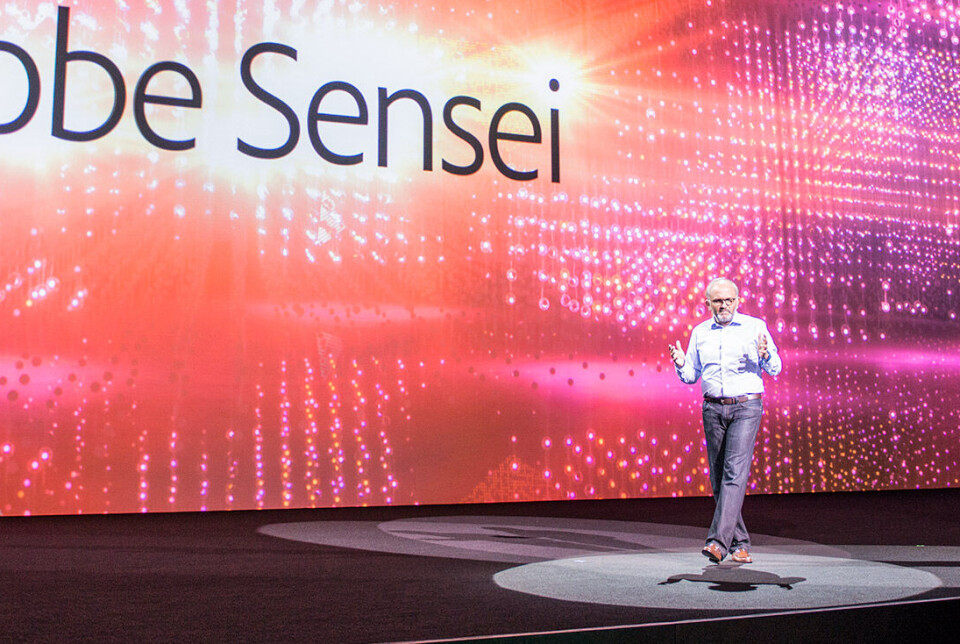 Adobes vd Shantanu Narayen berättar om Adobes nya program på Adobe MAX 2016.