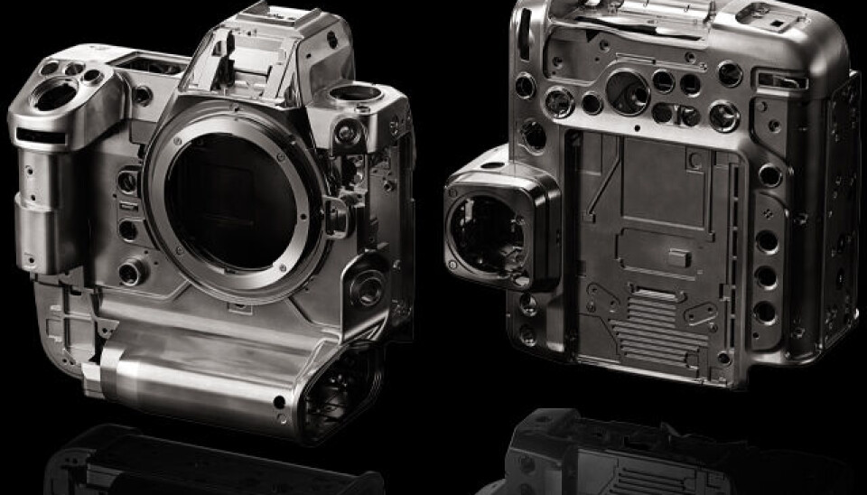 Skalet hos en Nikon Z9.