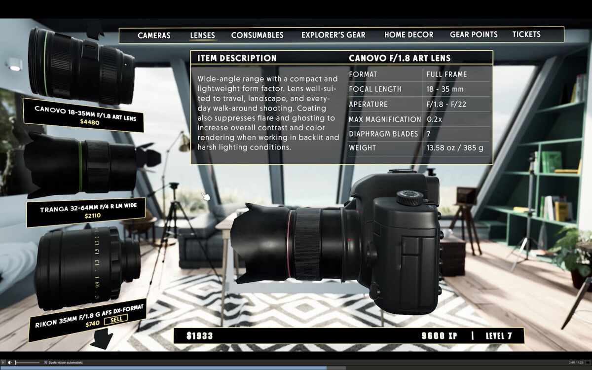 Photography Simulator – nytt datorspel för fotografer