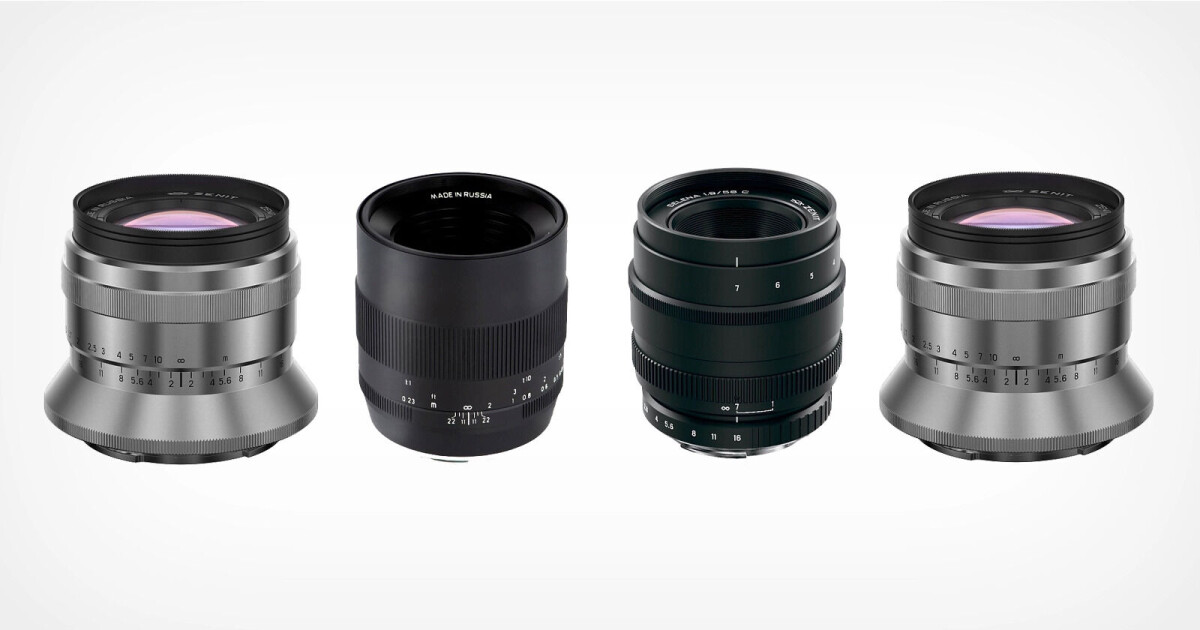 Zenit lanserar fyra objektiv till Sony E, Canon EF och Nikon F