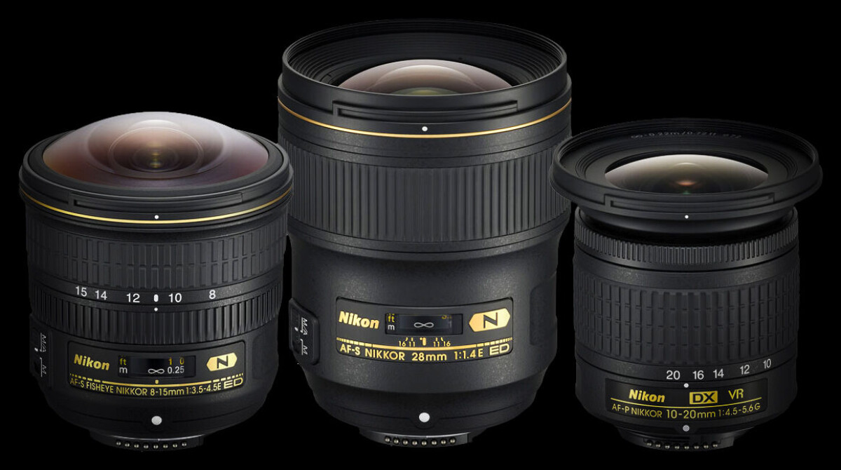 Vidvinkeltrio från Nikon
