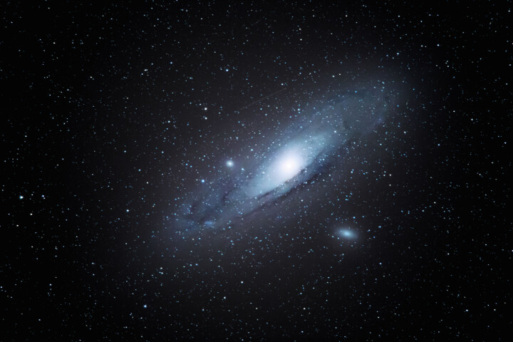Andromedagalaxen, tagen med Nikon 600mm f/4, Nikon D4, 40s, f/4.