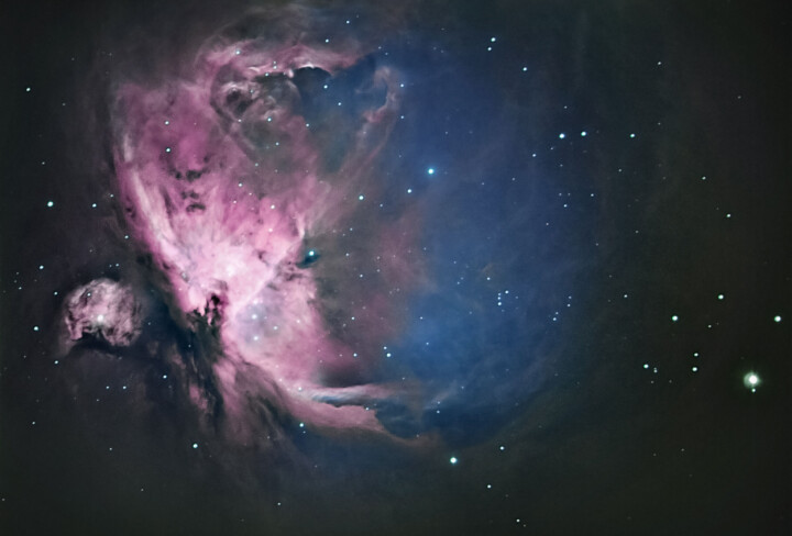 Orion-nebulosan, tagen med Celestron 9.25” SCT, Atik 383L. 1 timme sammanlagd exponering.