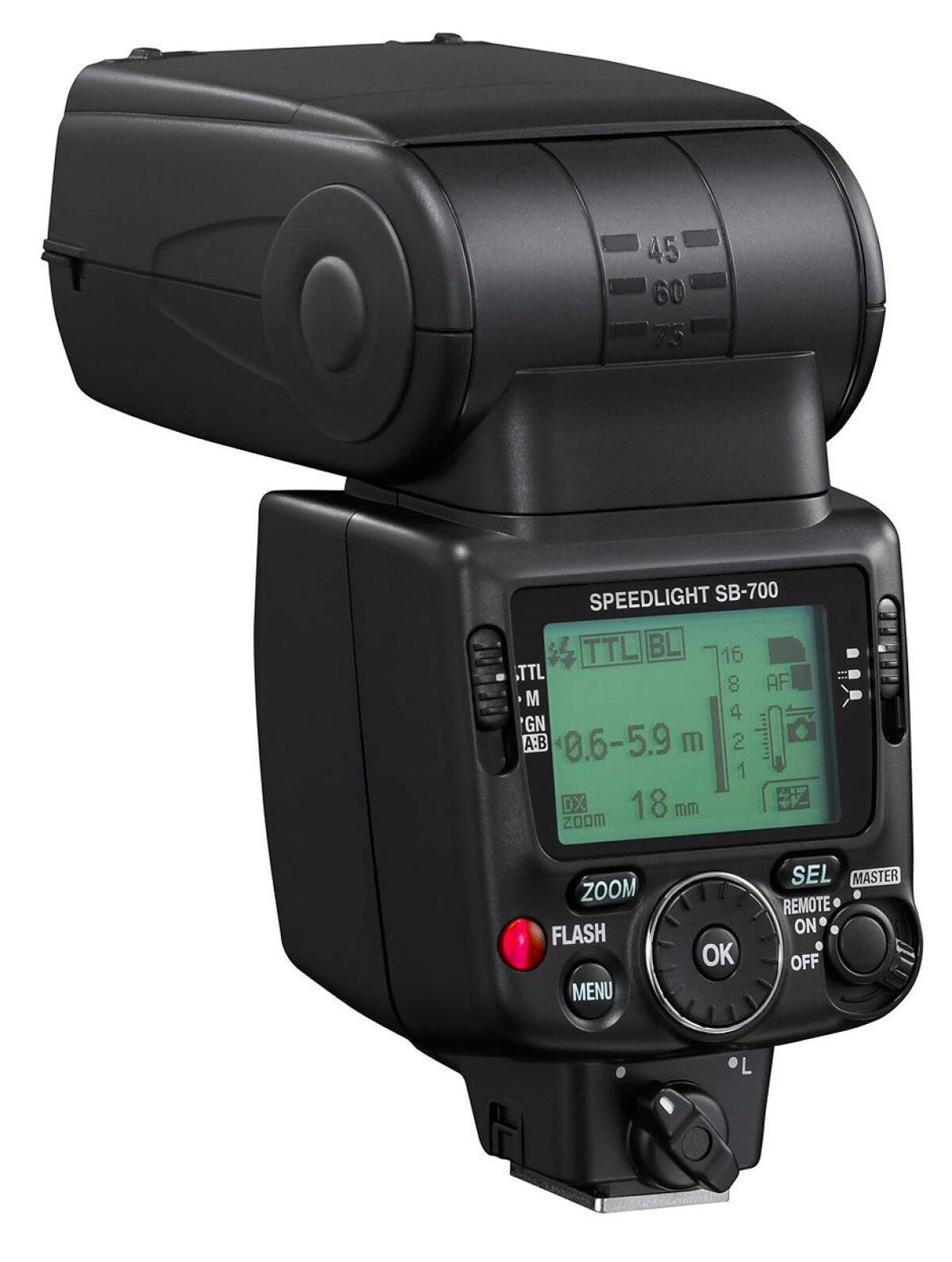 Nikon SB-700 lyser starkt eller jämnt