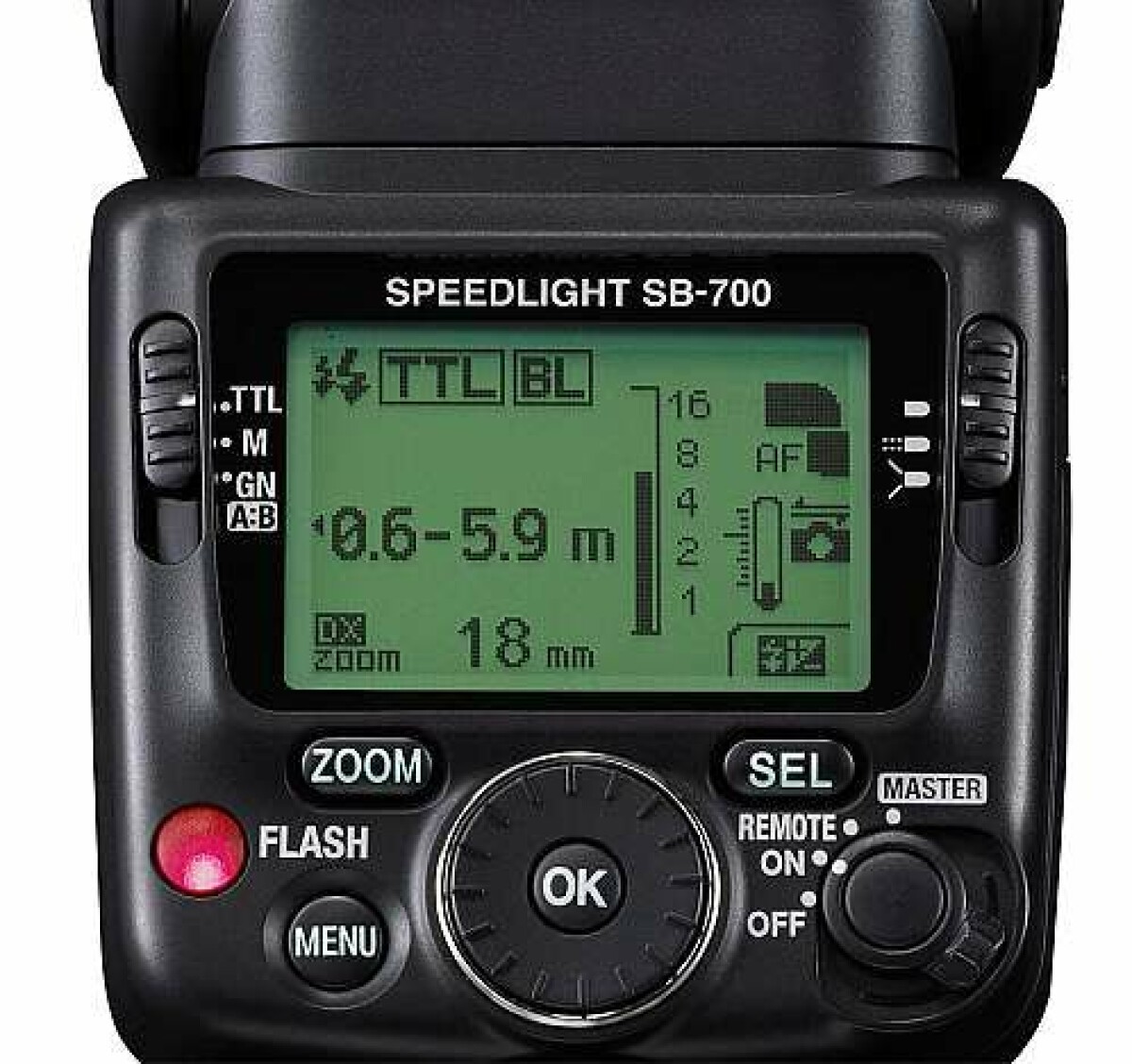 Nikon SB-700 lyser starkt eller jämnt