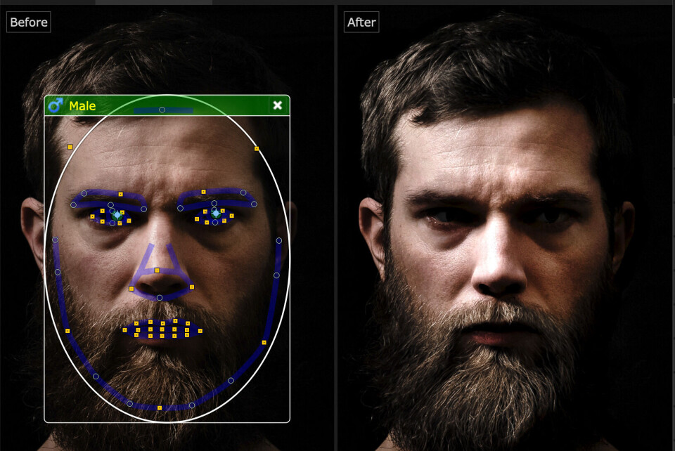 Enkel porträttretusch med Portraitpro 21