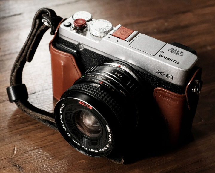 En Fujifilm X-E1 med objektivet Konica Hexanon 40mm har Johan använt för projektet han kallar »Ocoloy«: One camera, one lens, one year.