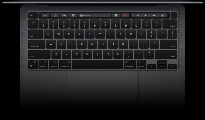 MacBook Pro 13-tum har Magic Keyboard och retinaskärm med P3-färgrymd.