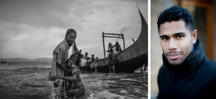 I år fick Christoffer Hjalmarsson ta emot utmärkelsen Årets fotograf, bland annat för bilder om rohingyer som tvingas fly Burma.