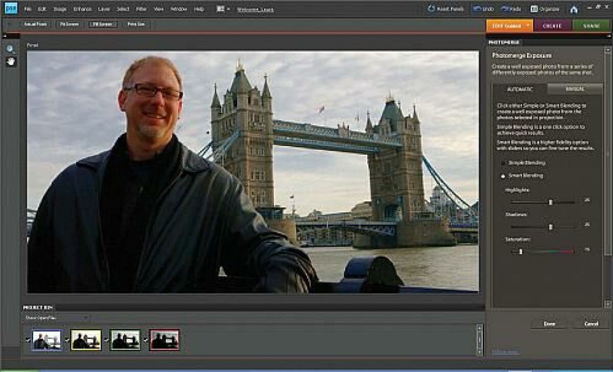 Photoshop Elements 8 taggar personer automatiskt