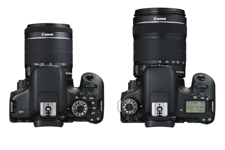 Här syns några av skillnaderna kamerorna emellan. D760 till höger och D750 till vänster.