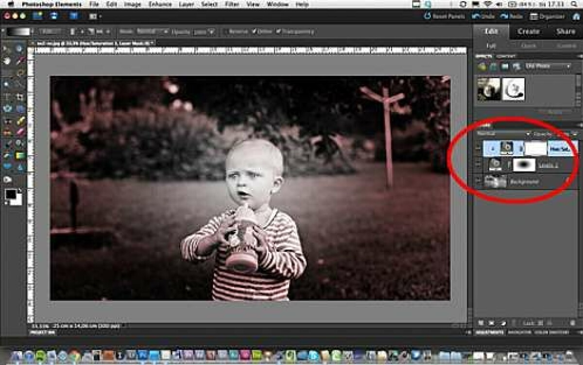 Redigera bilder med Photoshop Elements 9