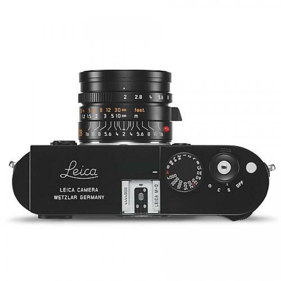 Leica M-D ovanifrån