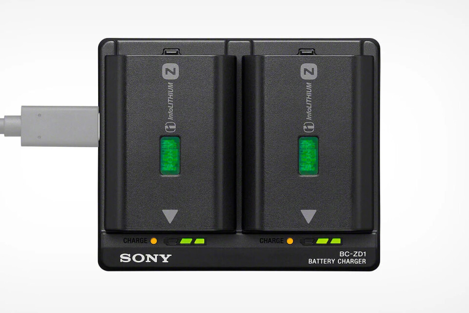 Sony BC-ZD1 – laddar dubbla batterier via USB-PD