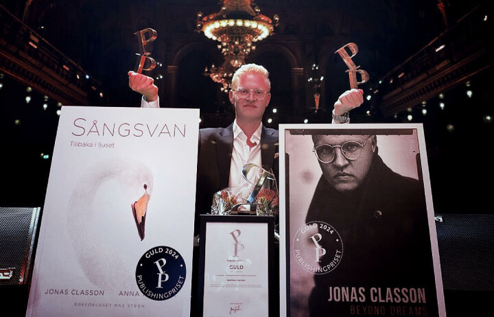 Johan Classon Publishingpriset 2024: Dubbla guld till Jonas Classon