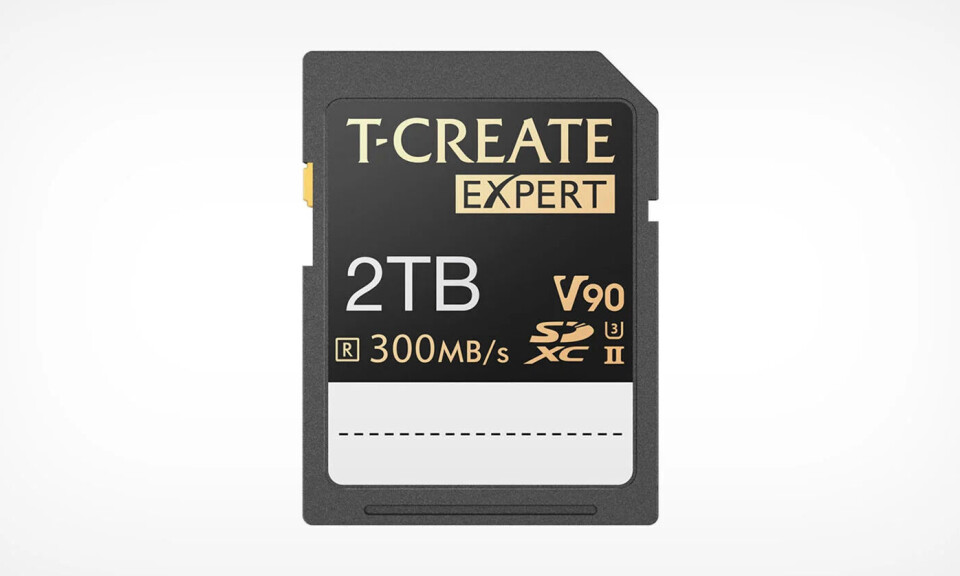 T-Create Expert släpper första V90-klassade SD-kortet på 2 terabyte