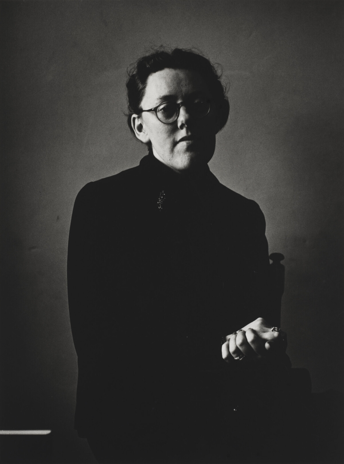 Dagmar Lange (pseud. Maria Lang), författare, rektor, 1952.