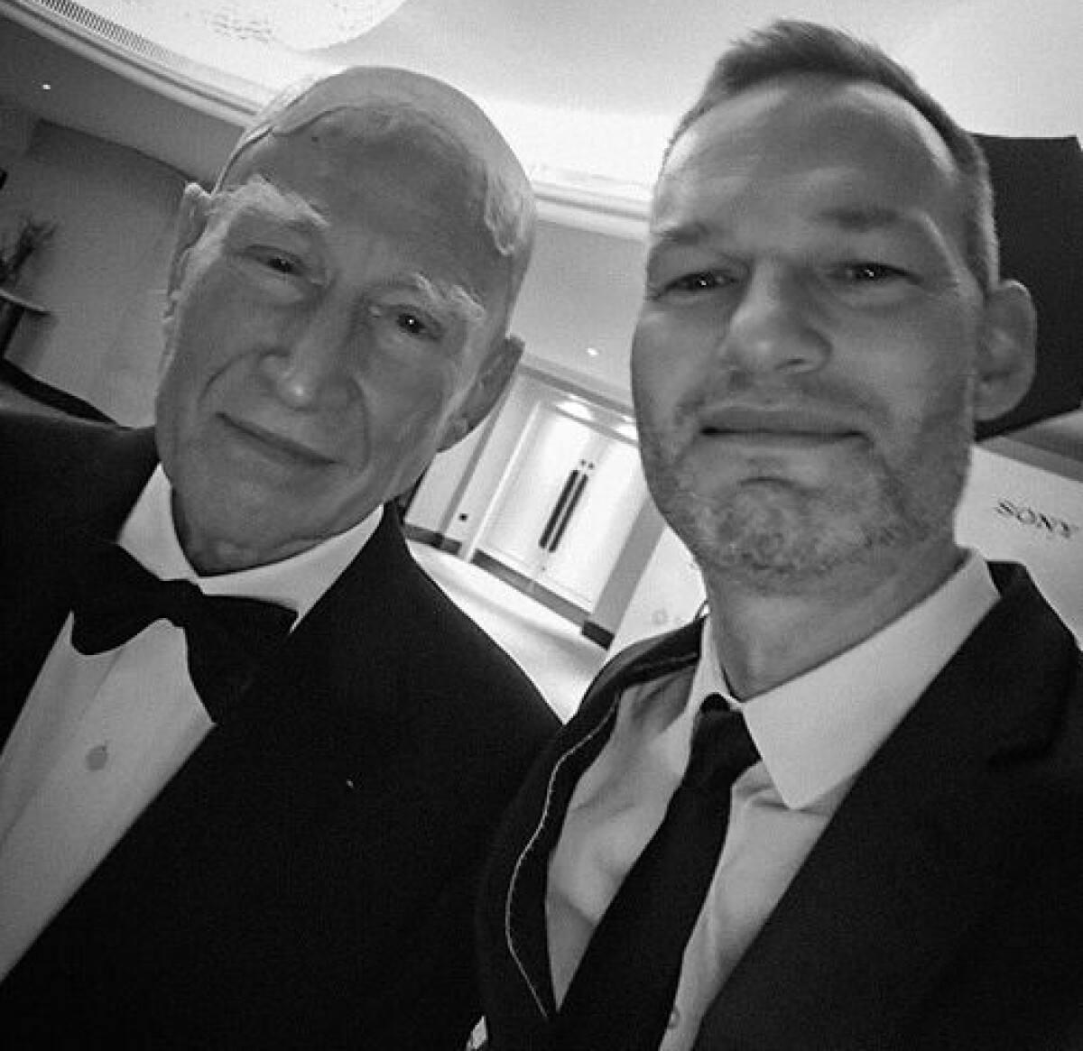 Sebastião Salgado och Kamera & Bilds chefredaktör Calle Rosenqvist, 2024.
