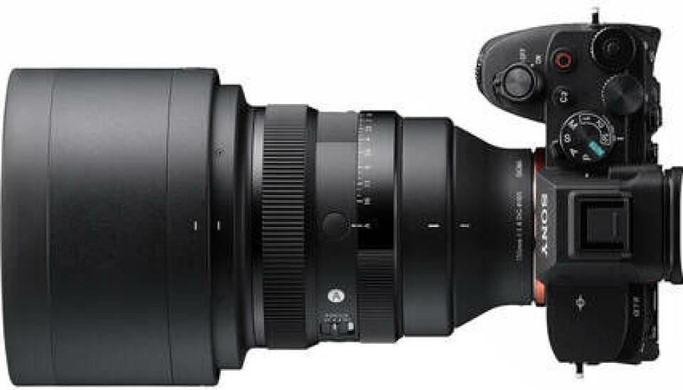 Sigma 135mm f/1,4 DG Art med Sony E-fattning.