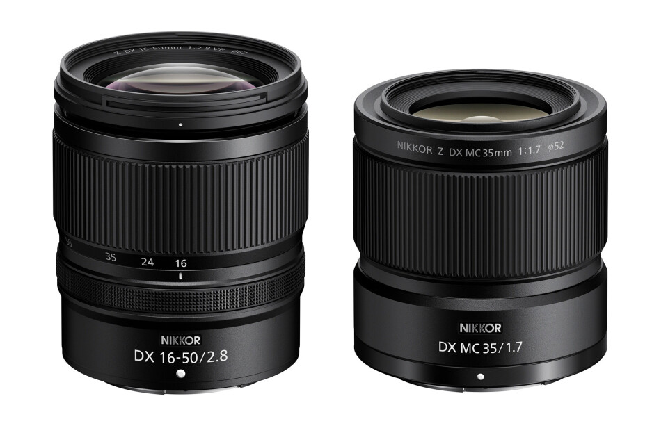 Nikon Nikkor Z DX 16-50mm f/2,8 VR & Z DX MC 35mm f/1,7 släppta